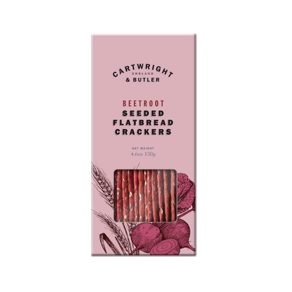 Cartwright & Butler Seeded Beetroot Flatbread Crackers 130G